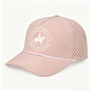 6 Panel Customizable Logo Dome Baseball <b>Cap</b> <b>Waterproof</b> Oxford Fabric Sporty Golf Truck Driver <b>Cap</b> with Laser Cut Holes - Product Image 3