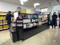 Étagères de supermarché robustes à double face en acier XinDe Dimensions personnalisables pour les magasins de détail et d'épicerie