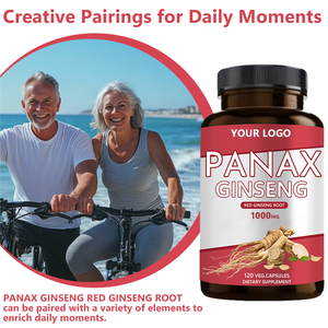 Органический 1000 мг Panax женьшеня, экстракт корня женьшеня, капсулы, концентрированные энергетические вегетарианские капсулы - Product Image 4