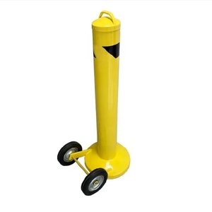 Borne de sécurité mobile sur roues pour <span class=keywords><strong>parking</strong></span> – Bornes en acier mobiles avec roues à vendre – Borne flexible - Product Image 2