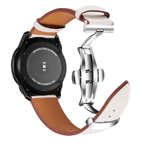 Correa De Reloj De cuero genuino De lujo, Correa De reloj inteligente De 20mm 22mm para <span class=keywords><strong>Samsung</strong></span> para Galaxy Watch3 <span class=keywords><strong>Band</strong></span>, relojes inteligentes - Product Image 2