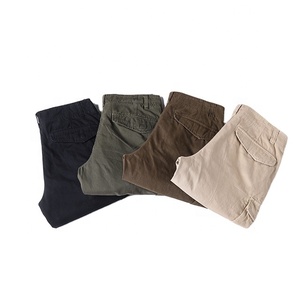 BAWANGCHENG Shorts Cargo Multi-tascabile in cotone 100% da <span class=keywords><strong>uomo</strong></span> <span class=keywords><strong>pantaloni</strong></span> <span class=keywords><strong>corti</strong></span> Cargo <span class=keywords><strong>con</strong></span> <span class=keywords><strong>tasche</strong></span> - Product Image 1