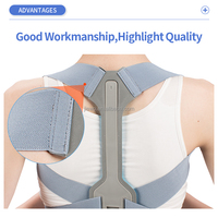 Ceinture de correction de posture respirante pour adultes EM/ODM, néoprène confortable, correcteurs de posture dorsale invisibles et réglables
