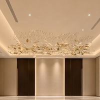 Lustre décoratif moderne de haute qualité pour hall d'hôtel, escalier, plafond, éclairage suspendu personnalisé
