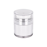 Flacons de crème et de lotion sous vide en acrylique or et argent MP5131 15ml/30ml, distributeur de crème pour le visage à pression, emballage en sachet