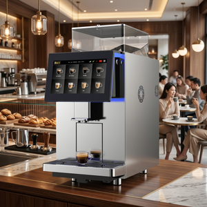 เครื่องชงกาแฟอัตโนมัติระดับมืออาชีพสำหรับร้านกาแฟ พร้อมหัวตีฟองนมแรงดันสูง ให้ฟองนมเข้มข้น - Product Image 2