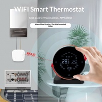 Termostato Inalámbrico RKHK 433MHZ para Calefacción Hidrónica, Control Remoto para Caldera de Gas, Controlador de Temperatura Tuya Wifi con Receptor RF