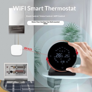 <span class=keywords><strong>Thermostat</strong></span> de chauffage hydronique sans fil RKHK 433MHZ pour <span class=keywords><strong>chaudière</strong></span> à <span class=keywords><strong>gaz</strong></span>, contrôleur de température Wifi Tuya avec récepteur RF - Product Image 2