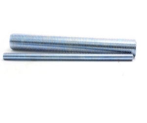 Boulon de chariot à tête plate carrée, plaqué zinc, bleu et blanc, avec écrou, classe 8.8, 10 mm, en acier au carbone ISO, <span class=keywords><strong>tige</strong></span> <span class=keywords><strong>filetée</strong></span> - Product Image 5