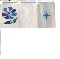 Mahjong américain de luxe moderne, 160 tuiles, pour 4 joueurs, en acrylique, écologique, durable, portable, idéal pour l'été