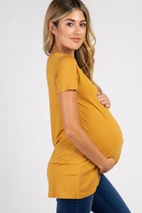 Maternité manches courtes débardeur ventre t-<span class=keywords><strong>shirt</strong></span> vêtements pour femmes enceintes <span class=keywords><strong>grossesse</strong></span> t-shirts hauts - Product Image 2