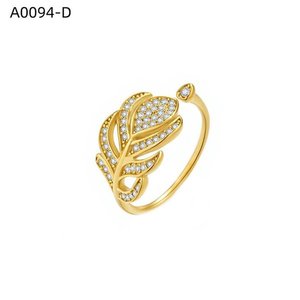 Fashion Alloy <b>Cocktail</b> <b>Ring</b> with Micro Pave Zirconia Rhodium Plated for Women High Quality Jewelry A0094 - Product Image 2