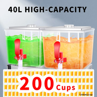 Distributeur de boissons automatique professionnel Heavybao en acier inoxydable 20L/40L, réfrigérateur pour jus, eau froide et thé aux fruits pour la restauration