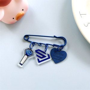 ป้ายโลโก้รูปหัวใจเรืองแสงสุดจูเนียร์ leeteuk heechul <span class=keywords><strong>shindong</strong></span> donhae kyuhyun ryowook อุปกรณ์เสริมจี้เข็มกลัดกระเป๋า - Product Image 4