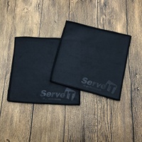Tissu microfibre suédé épais, personnalisé, noir, pour écran de téléphone portable, caméra, lunettes, nettoyage