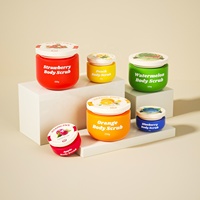 Pot en plastique givré écologique 50g 80g 250g 300g Pot à large ouverture pour animaux de compagnie Crème pour le visage Bouteille de lotion au beurre personnalisée Pots cosmétiques