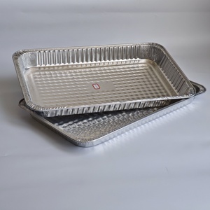 Confezione da 25 Vaschette in Alluminio Grandi 21x13 Pollici, 3 Misure, Vassoi Monouso per Alimenti con Coperchio in Alluminio - Product Image 2