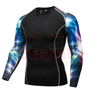 2025 Sublimación BJJ MMA Rash Guard Diseño personalizado Impreso Rash Guard Alta calidad Mma Rash Guard en precio barato Diseño personalizado - Product Image 2