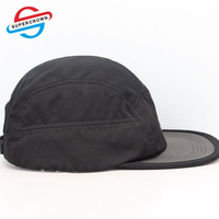 Casquette de sport 7 panneaux 100 % coton à visière plate unisexe pour le cyclisme en extérieur, logo personnalisé, faible MOQ