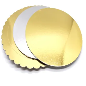 Wholesale high quality food grade cake boards 6 8 10 12inch round silver cake base