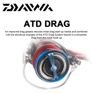 2021 DAIW <span class=keywords><strong>FUEGO</strong></span> CS <span class=keywords><strong>LT</strong></span> Moulinets de pêche 6 + 1BB Rapport de vitesse 5.3:1/6.2:1 1000-6000 Série Roues en eau salée légères - Product Image 4