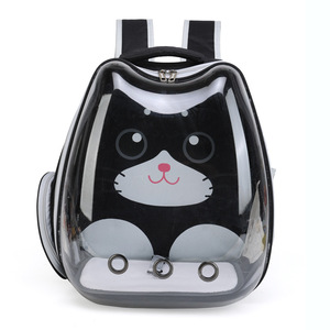 Sac à dos pour chat souple Sac de transport Sac à dos à bulles pour petits chats chiots et lapin Capsule transparente <span class=keywords><strong>avec</strong></span> fermeture à glissière - Product Image 6