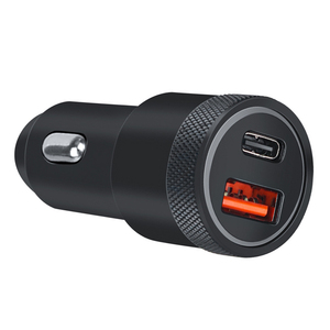 Carga de flash súper rápida 36W Dual QC 3,0 Puerto tipo C <span class=keywords><strong>USB</strong></span> Tipo C PD Cargador de coche Encendedor de cigarrillos de aluminio con salida de 5V - Product Image 2