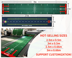 Tapis de putting de golf miniature d'usine 8,5 pieds, tapis d'entraînement intérieur en non-tissé avec logo personnalisé pour enfants et usage domestique - Product Image 4