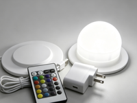 Insert lumineux LED pour base de trophée en acrylique, batterie rechargeable, 16 couleurs, télécommande