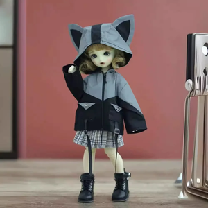 Ob11 quần áo trẻ em Áo Khoác quái vật nhỏ mát mẻ GSC P9 YMY cơ thể ufdoll 12 điểm búp bê BJD quần áo - Product Image 1
