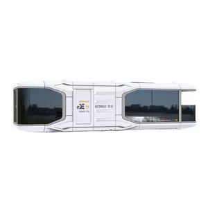 Luxe Capsule Cabine, Prefab Outdoor Container Thuisschip E7 Voor Saudi Markt Twee Kamers Met Balkon