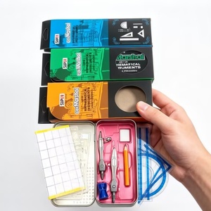 Wholesale Factory 13pcs Super Marshal Math Learning Education Essential Student <b>Drawing</b> Compass Set <b>with</b> Custom Logo - Product Image 3