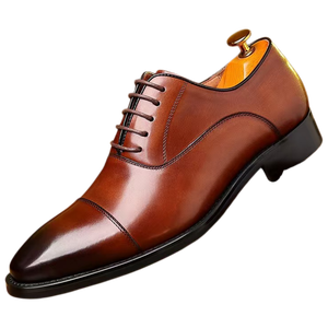 Zapatos de Vestir Italianos Premium para Hombre, Cuero Vacuno Genuino, Diseño de Punta Cuadrada, Acabado Brillante, Aumentan la Estatura, Ideales para Bodas - Product Image 3
