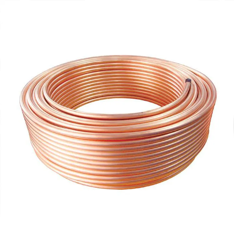 C1100 C12200 1/4'' 3/8'' 1/2'' 3/4'' 15meters/coil copper pancake coil copper pipes for air conditioner