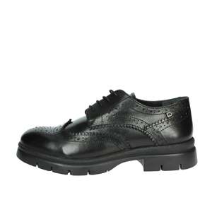 Donna Serena Scarpe Oxford in Pelle Nera da Donna 1F5392DP - Product Image 1