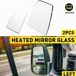 Lentes de Espejo Retrovisor para Ford Transit, Superior e Inferior, CK4Z17K707A, Repuestos, Vidrio ABS Negro - Product Image 4