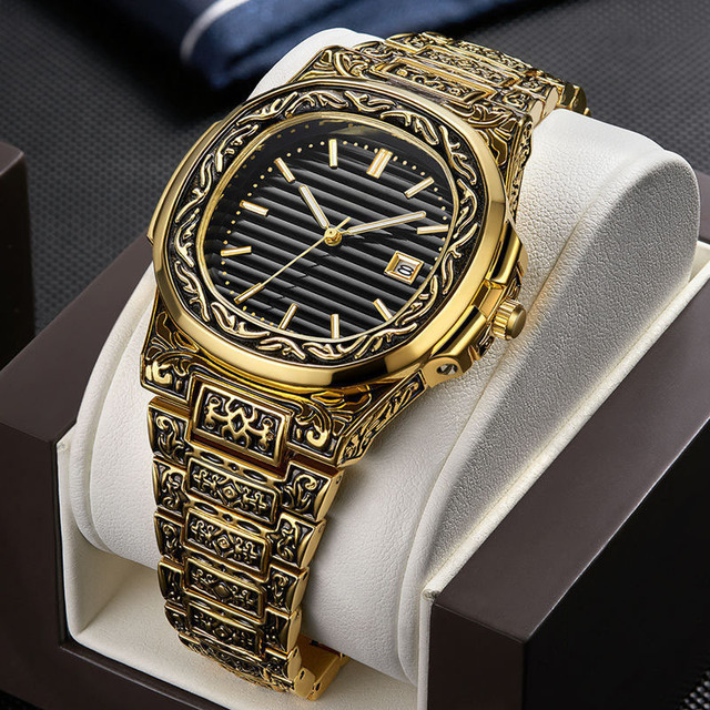 Wholesale Alloy Fashion Stainless Steel Quartz Watch Classic Boy Stylish Vintage Men's Watches for Men