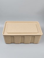 Boîte en pulpe moulée recyclée de haute qualité, écologique et biodégradable, emballage personnalisé, boîte cadeau pour Zongzi