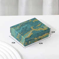 Caja de Joyería Rectangular Rígida de Cartón Ecológica, Moderna y Elegante, con Logotipo Personalizado, para Joyas y Anillos, 7*9*3CM