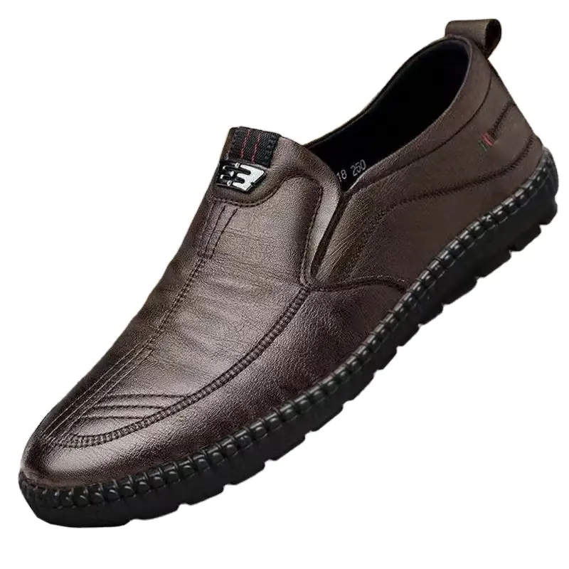 Sapatos de couro PU baratos para homens, sapatos casuais masculinos, sapatos casuais mais vendidos no atacado