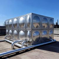 Réservoir d'eau commercial extra-large en acier inoxydable 304/316L, réservoir sous pression personnalisable, adapté à divers domaines, 50000L/heure