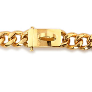 Collar para Bulldog Francés de Diseño Nuevo, Cadena Cubana de 19 mm, Collar de Lujo para Mascotas con Eslabones Brillantes, Etiqueta de Identificación con Nombre para Perro - Product Image 5