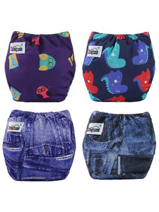 방수 면 유아 아기 변기 훈련 바지 속옷 통기성 유아 천 기저귀 - Product Image 3