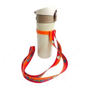 Custom Logo Water Drink Cup Holder Lanyard for Cups Beer Bottle Holder Strap Lanyard