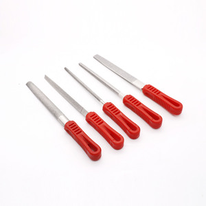 5個T12ドロップ鍛造木材プラスチック鉄ハンドル合金鋼ファイルセット - Product Image 6