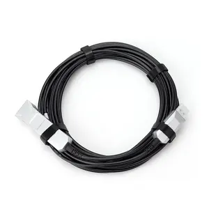 Kabel Hibrida Serat Optik AOC USB 3.0 Kualitas Tinggi Warna Hitam 15M