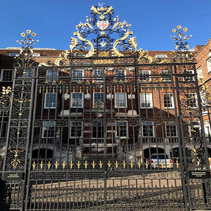 Puerta Corredera Plegable Automática, Diseño <span class=keywords><strong>de</strong></span> Puerta Principal <span class=keywords><strong>de</strong></span> <span class=keywords><strong>Hierro</strong></span>, Puerta Principal Única, Precio <span class=keywords><strong>de</strong></span> Puerta Exterior <span class=keywords><strong>de</strong></span> <span class=keywords><strong>Hierro</strong></span> para Villa <span class=keywords><strong>y</strong></span> Hotel - Product Image 5