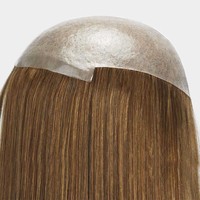 Système capillaire pour femmes, 100% cheveux humains Remy, base en peau fine de 0,08 mm, toupet, densité 130%, lisse naturel