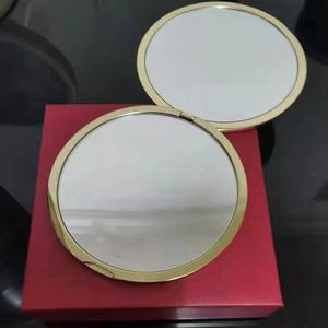 GUC Chất lượng cao vàng trang điểm túi gương đáng yêu hai mặt Magnifying Vanity gương cá nhân ngày Valentine Quà Tặng - Product Image 3