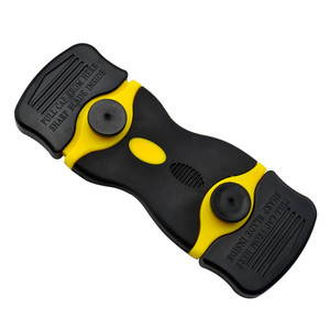 Plastic Scraper Blade Double Edged Plastic Razor Blade Scrapers Knife With Contoured Grip For Scraping Labels And Decals Sticker From Glass